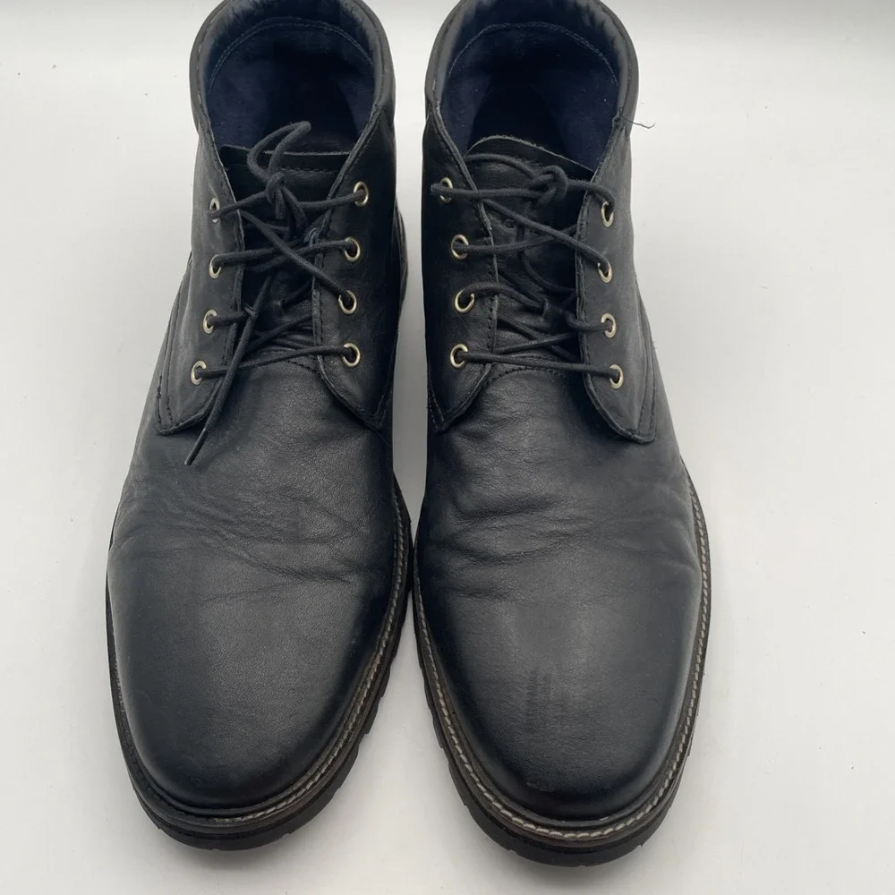 COLE HAAN Nathan Black Leather‎ Chukka Boots C30633 Men's Size 12 M